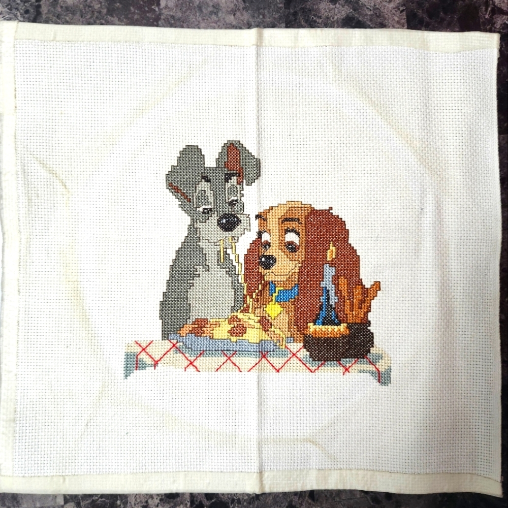 Lady and the Tramp needlepoint